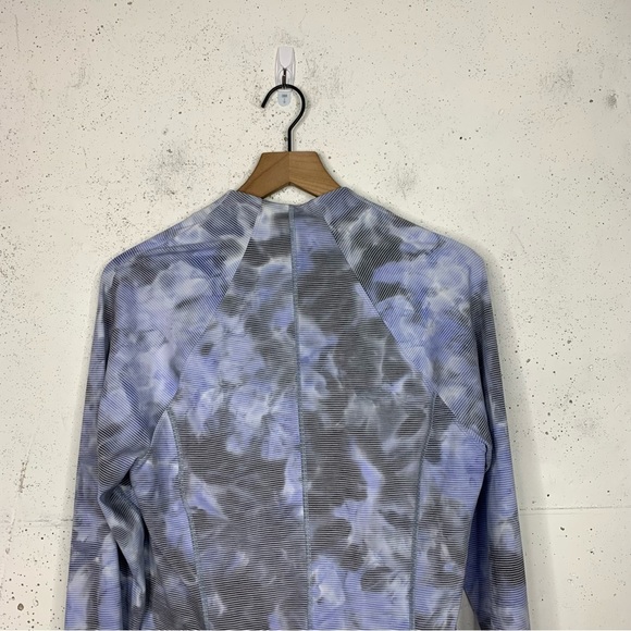 Athleta Salutation Jacquard athletic Zip Up Jacket Size Large - Picture 8 of 12